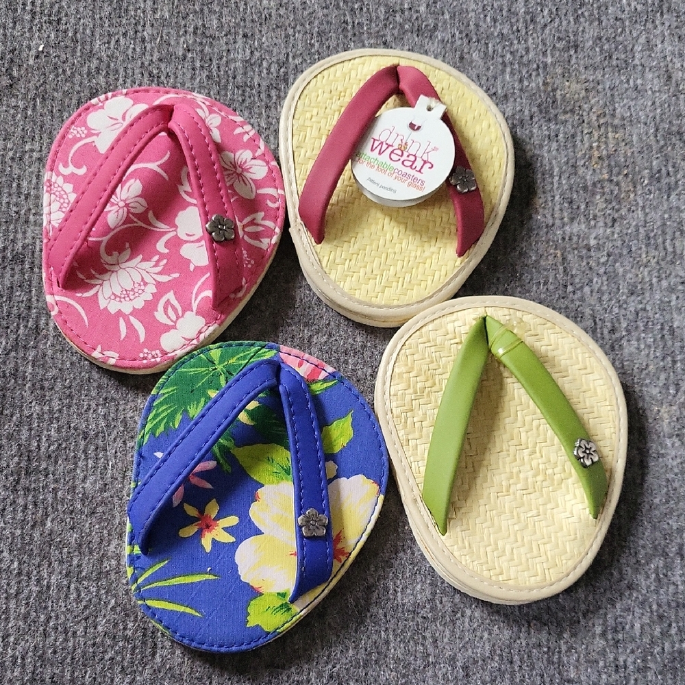 Drinkwear Flip Flops Coasters For Your Drinks